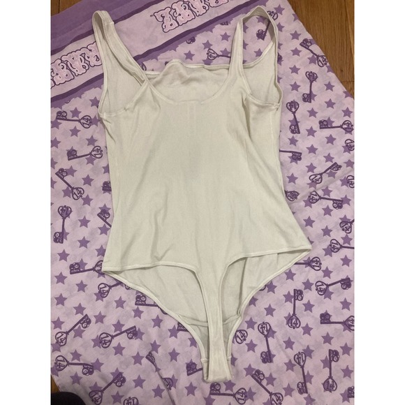 SKIMS Size 3X Ribbed Cotton Bodysuit Top BS-SCN-0653 NWT Rib 3XL Bone - Picture 3 of 8
